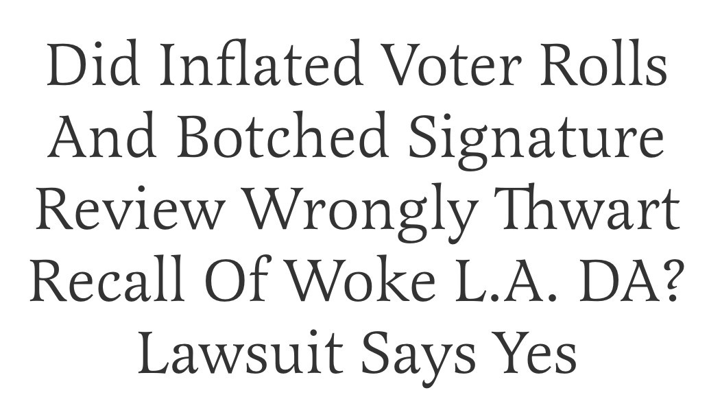 "An initial review showed 39 percent of the signatures invalidated by the L.A. County registrar were likely wrongfully rejected."