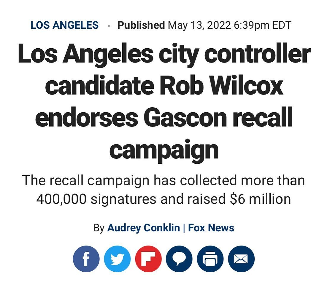 The movement to #RecallGeorgeGascon continues to grow. Go to our website to find out where your local elected officials and candidates stand on our LA’s dangerous district attorney.